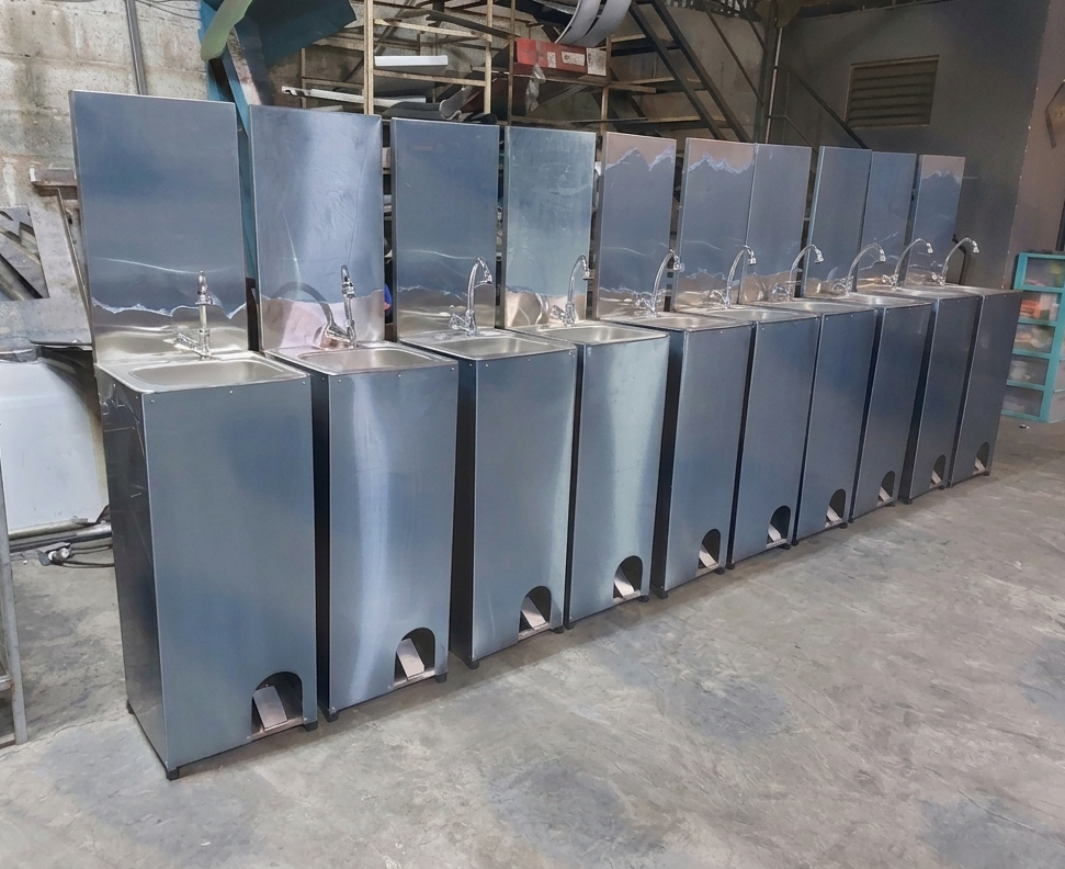 Lavamanos en acero inoxidable